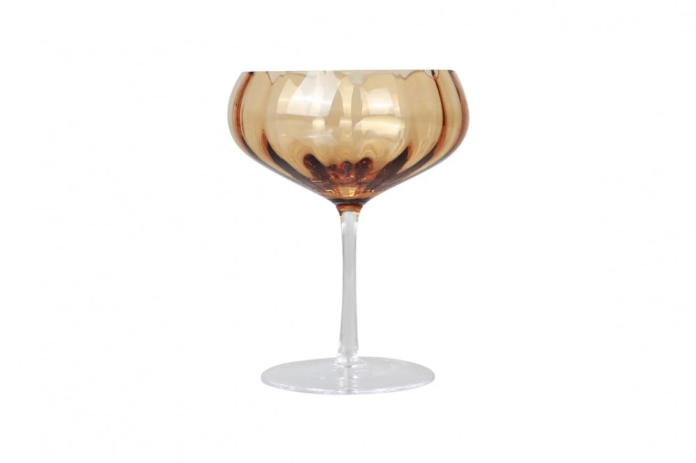 Meadow Cocktail Glass, Amber