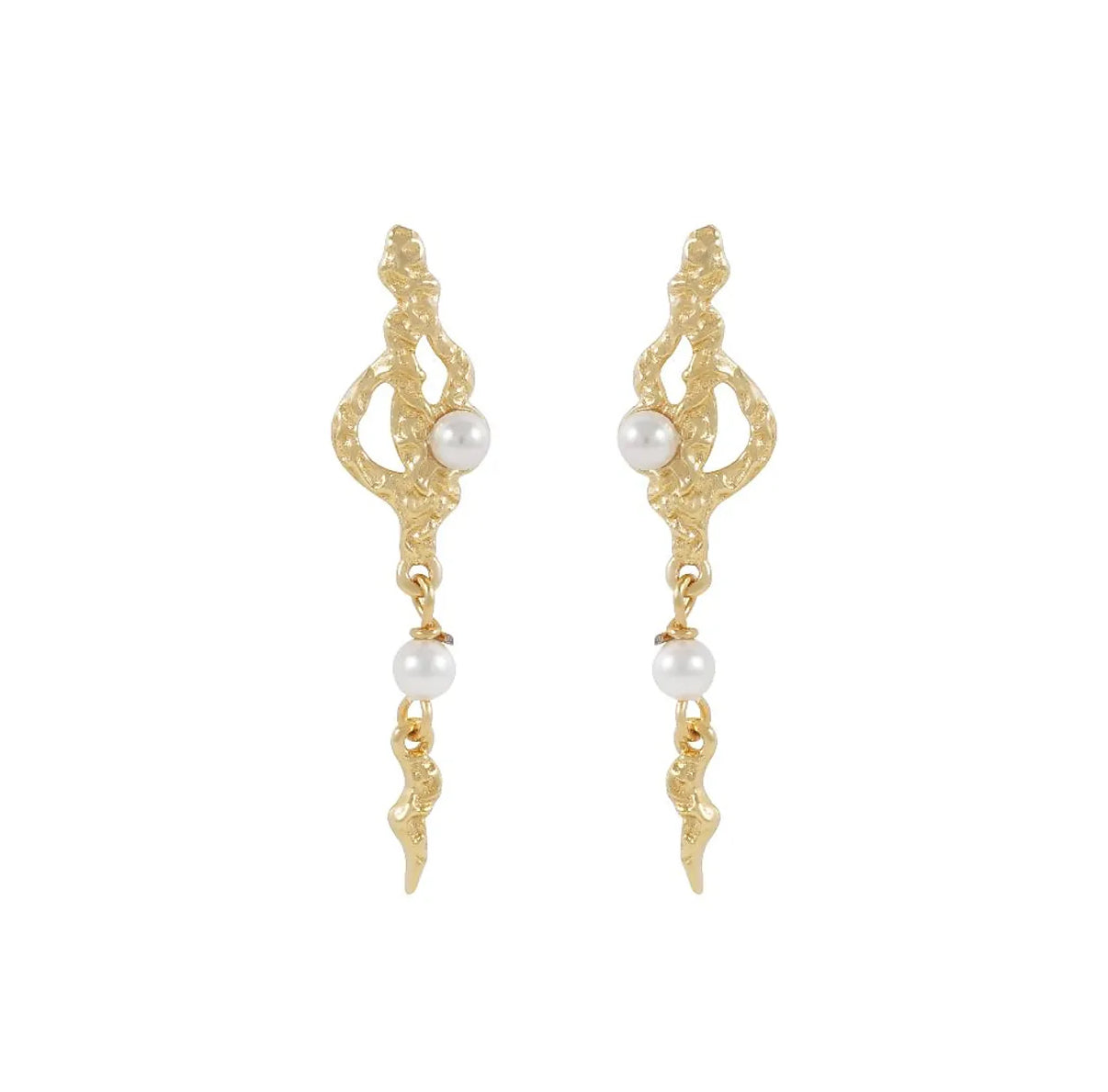 LINE PEARL FORGYLTE ØREDOBBER