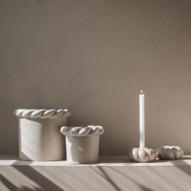 Twine Telysholder, Beige