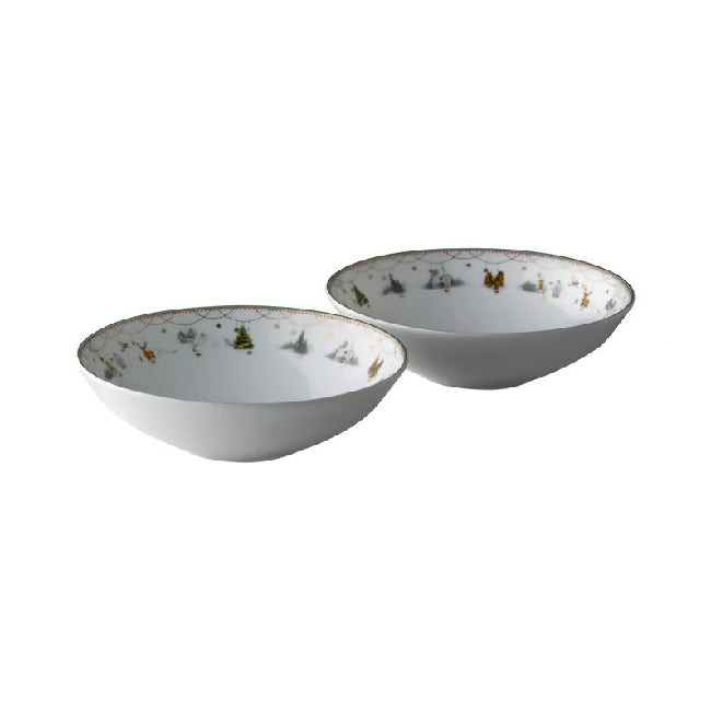 Julemorgen Story dyp tallerken 16 cm, 2 pk