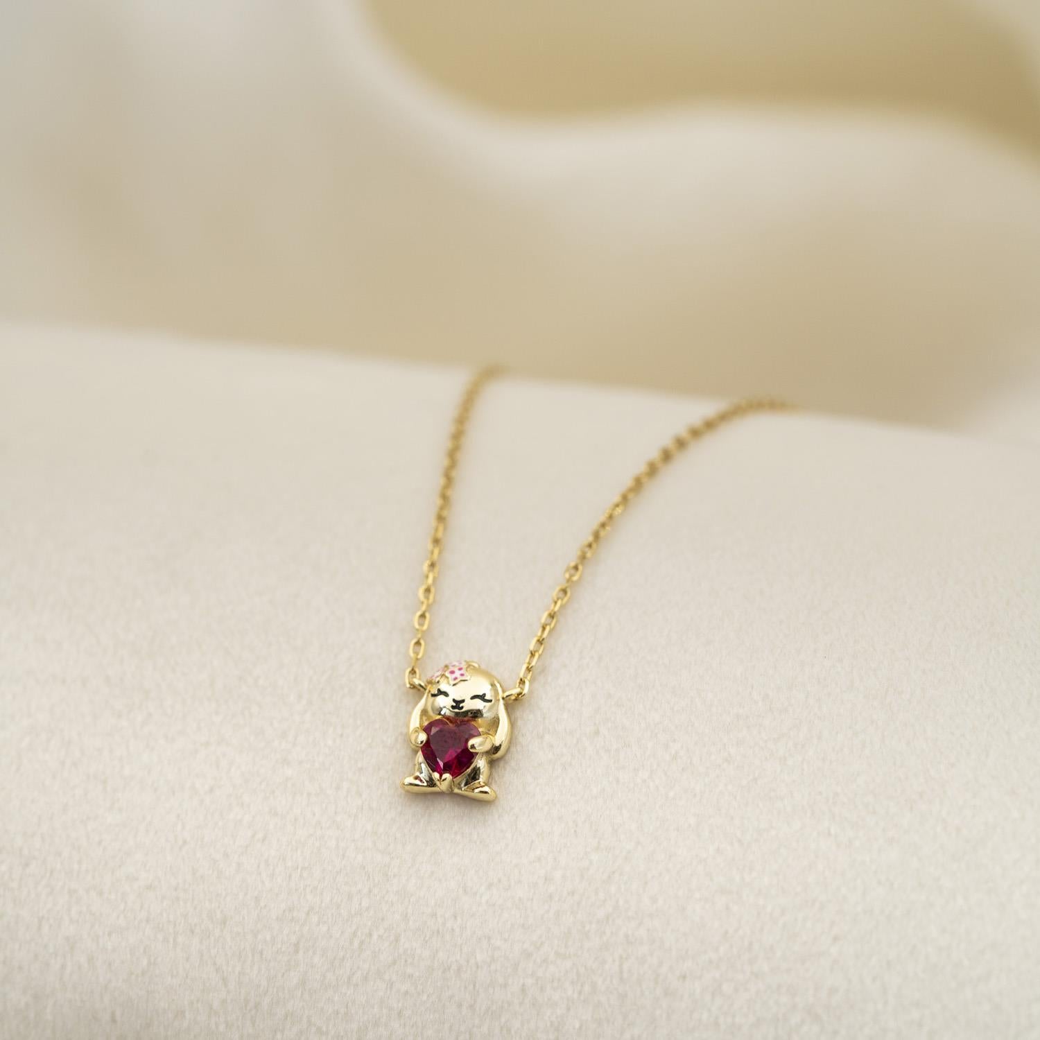 Prins & Prinsesse Smykke i forgylt sølv med zirkonia, Kanin