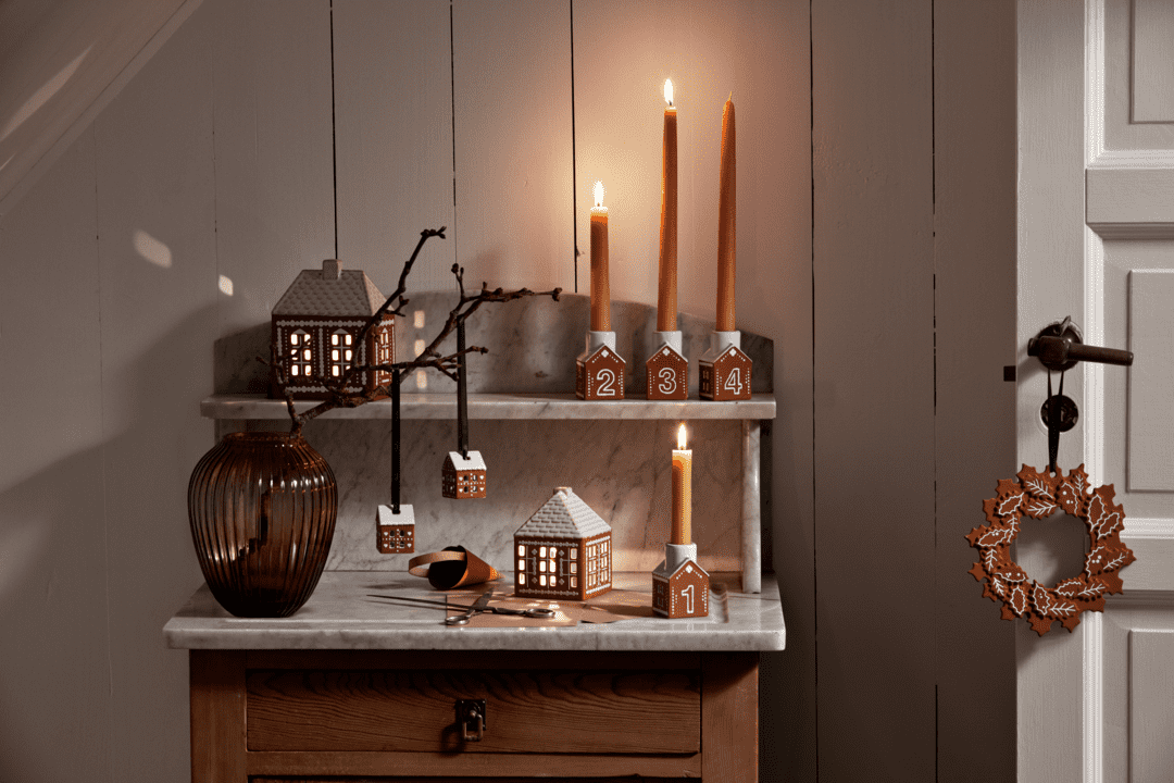 Gingerbread Juleoppheng 2 stk, H5cm