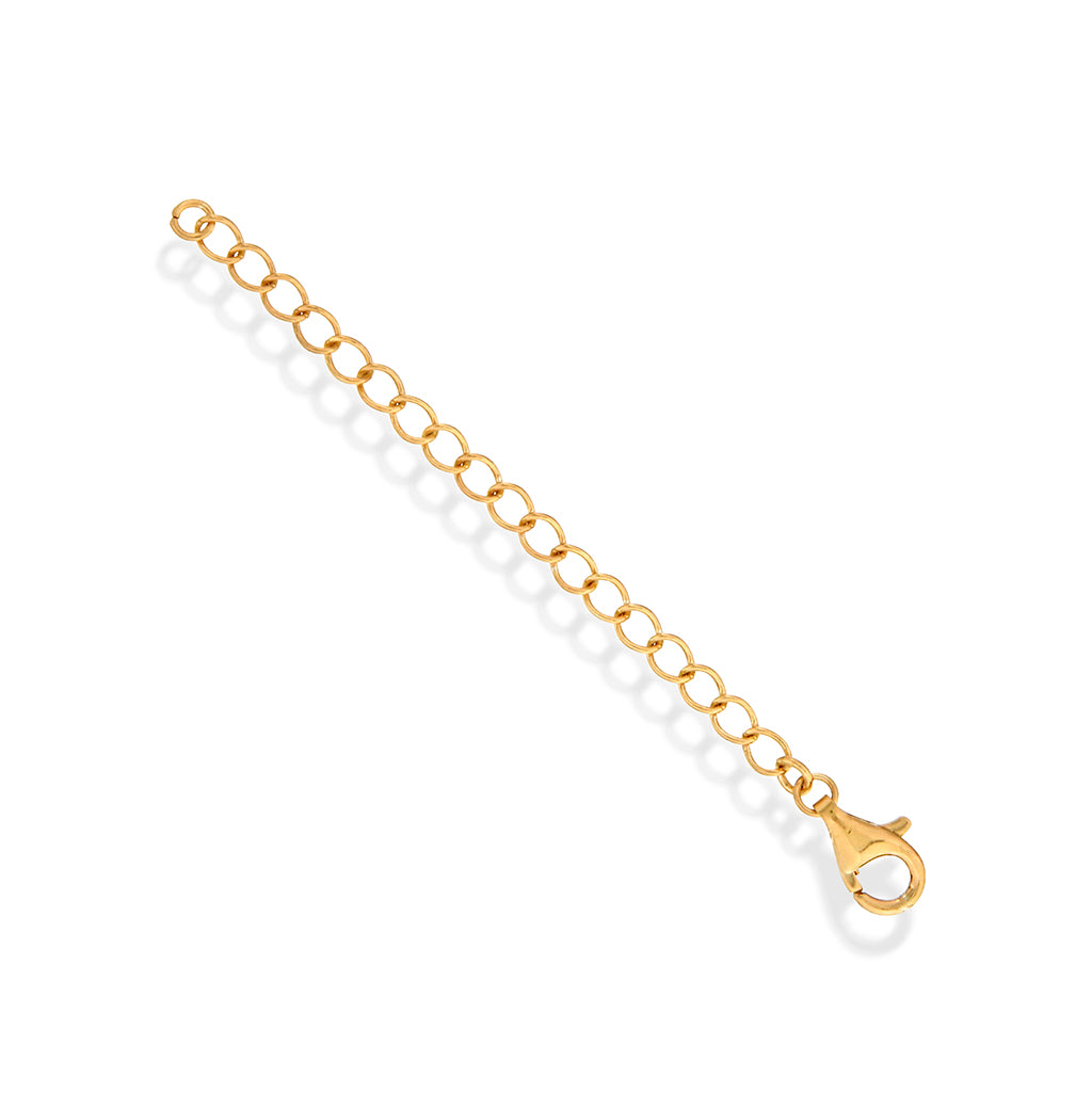 Forlenger til kjede i forgylt sølv, 2,8mm