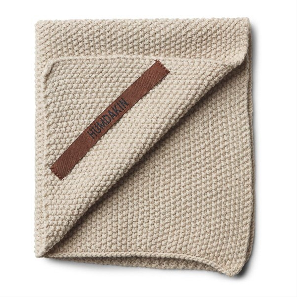 STRIKKET KJØKKENKLUT, LIGHT STONE