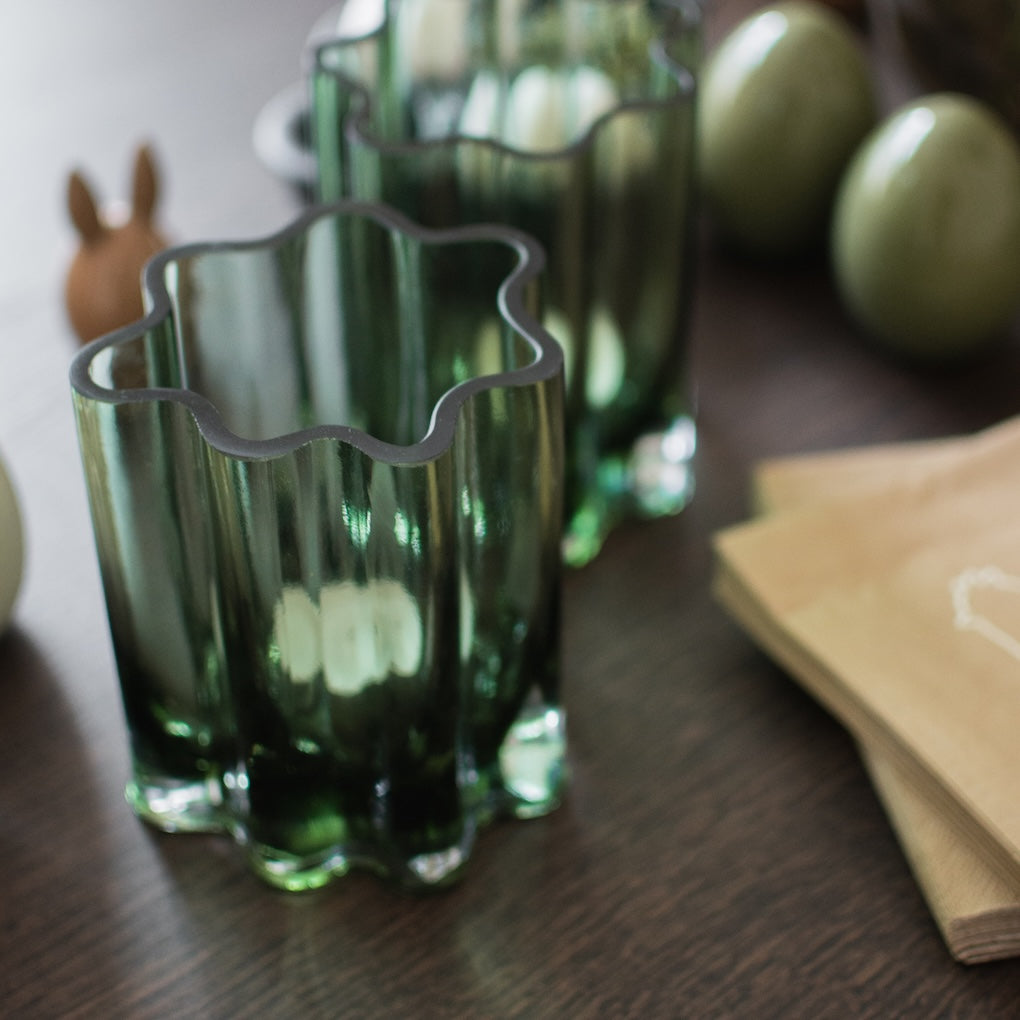 Filter lyslykt i glass, Green
