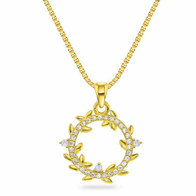 Smykke i forgylt sølv, Krans