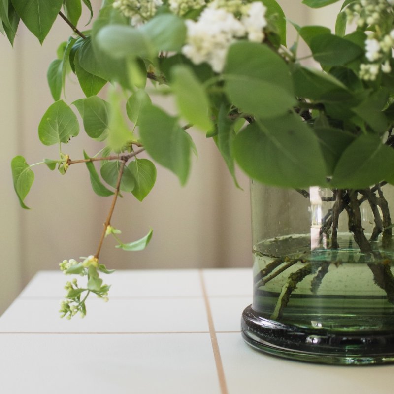 BUBBLE LYSLYKT/VASE Ø20CM, GREEN