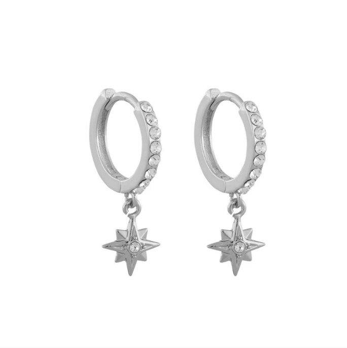 FELIZ FORSØLVET ØREDOBBER MED ZIRKONIA