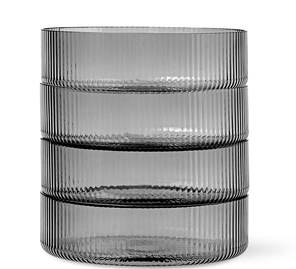 Ripple Skåler 4pk, Smoked Grey