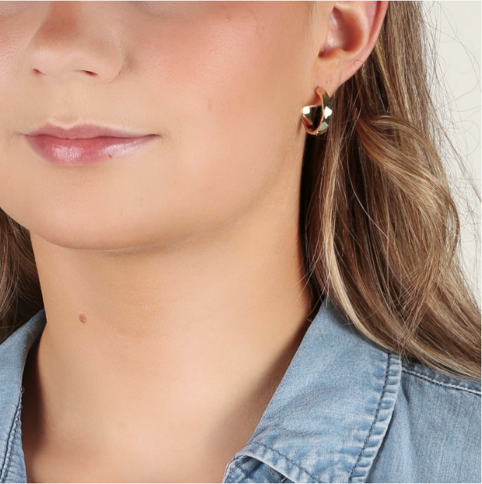 DOMINO FORGYLTE ØREDOBBER, 15MM