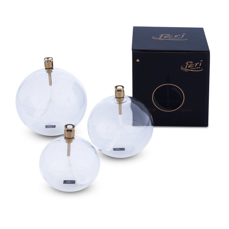 OLJELAMPE ROUND BRASS, SMALL