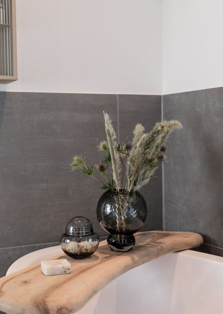 Meadow Swirl Vase Small, Grey