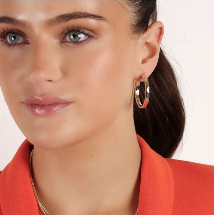 DOMINO FORGYLTE ØRERINGER, 30MM