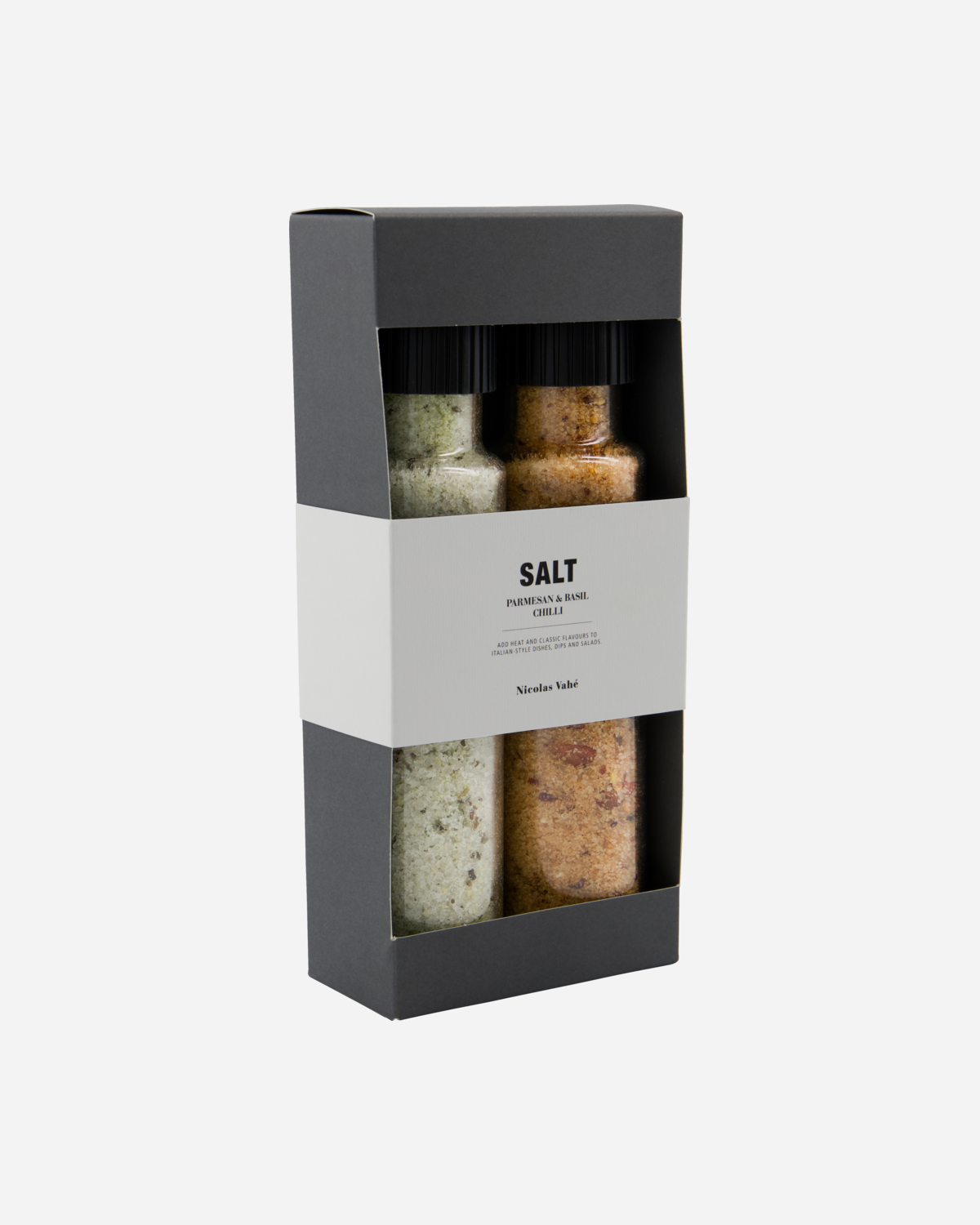 Salt, Gaveeske, Parmesan & Basil + Chilli