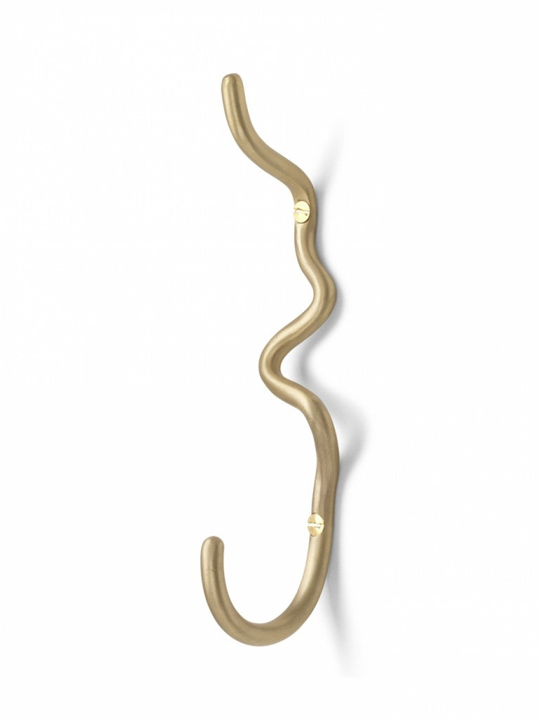 Curvature Hook, Brass