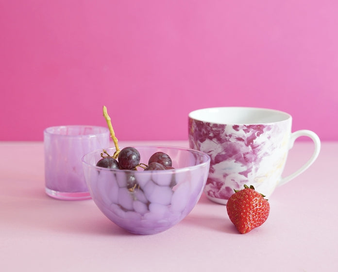 ROSA SLØYFE TELYKT, 6CM