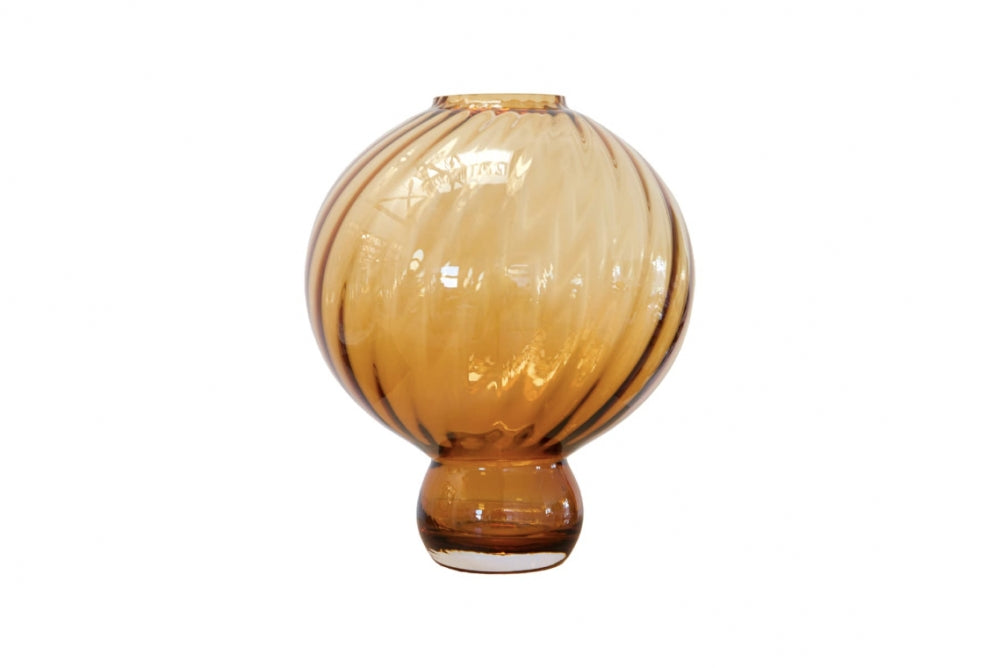 Meadow Swirl Vase Large, Amber