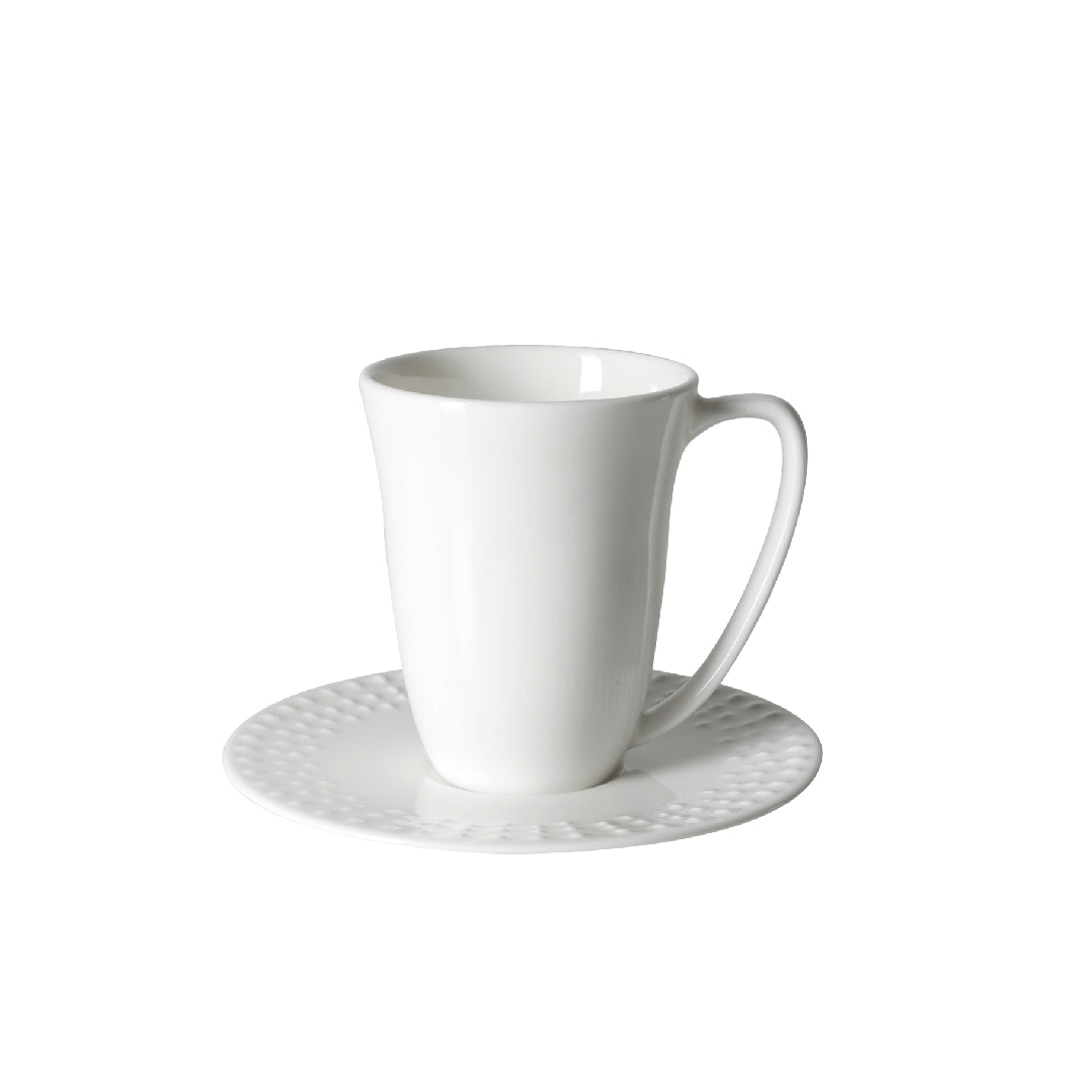 Snø kopp med fat, 20 cl