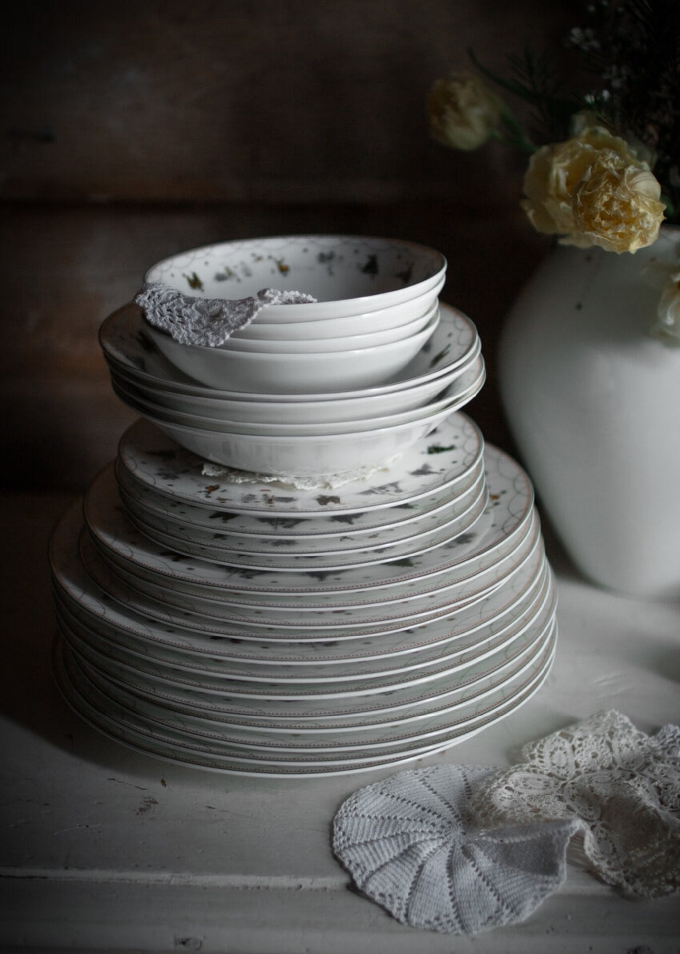 Wik & Walsøe Julemorgen Story dyp tallerken 16 cm, 2 pk