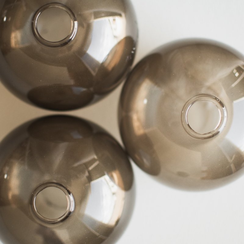 Ball Vase Ø10, Brown