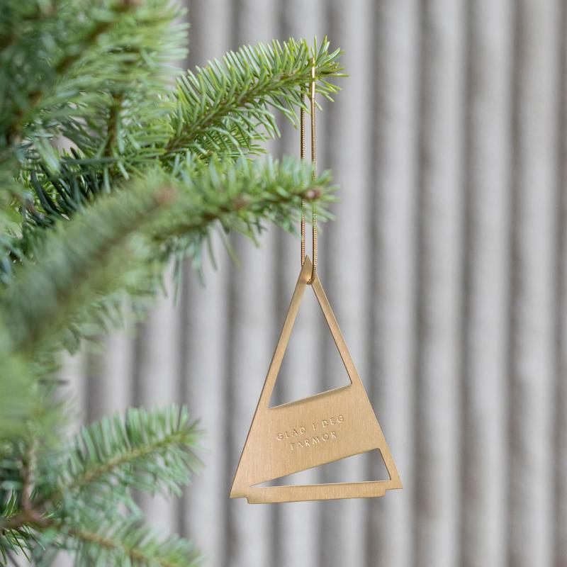 Juletrepynt Farmor, 14K gullbelagt