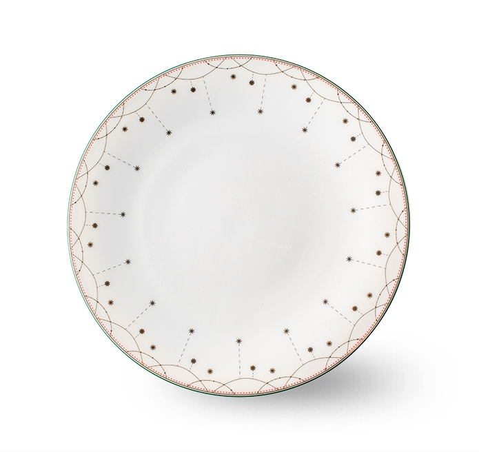 Wik & Walsøe Julemorgen Girlander tallerken 25 cm