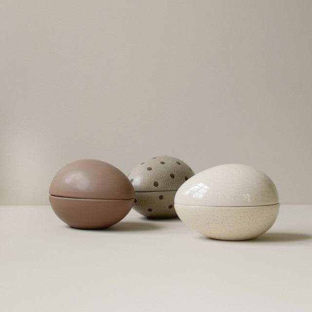 Nest Skål, Beige Dot