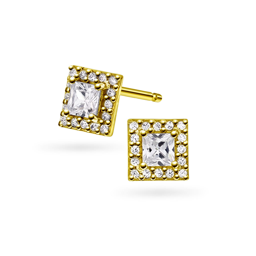 Luxe øredobber i sølv med zirkonia