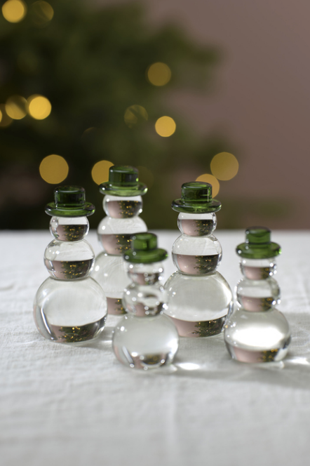 Snømann med grønn hatt, Stor