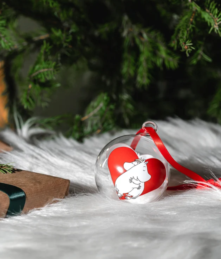 Mummi julekule 7cm, Hjerte