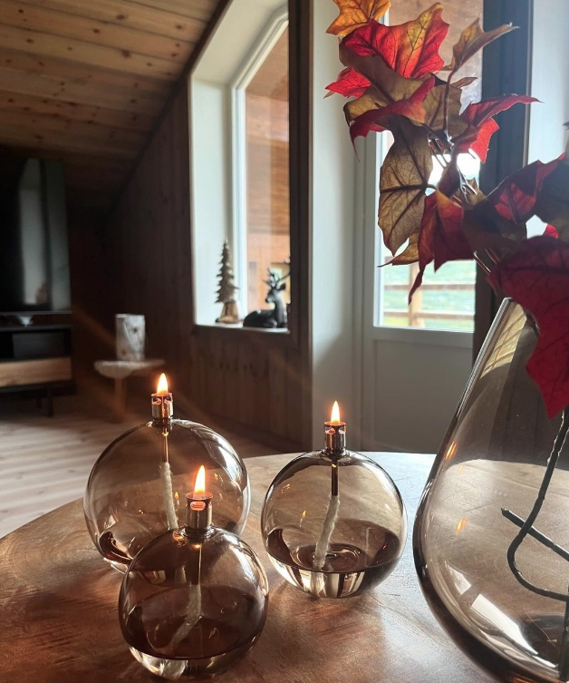 Peri Living OLJELAMPE ROUND CHAMPAGNE, SMALL