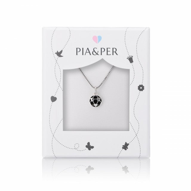 HALSKJEDE I SØLV, SORT FOTBALL