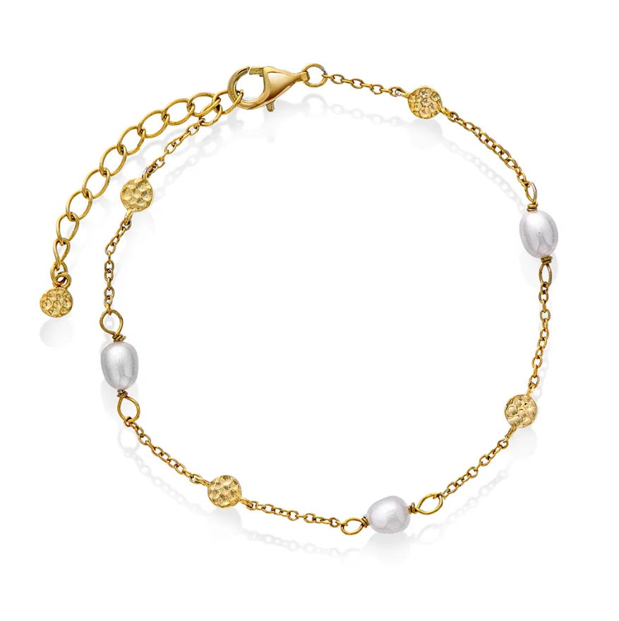 Isle armbånd i sølv med perler