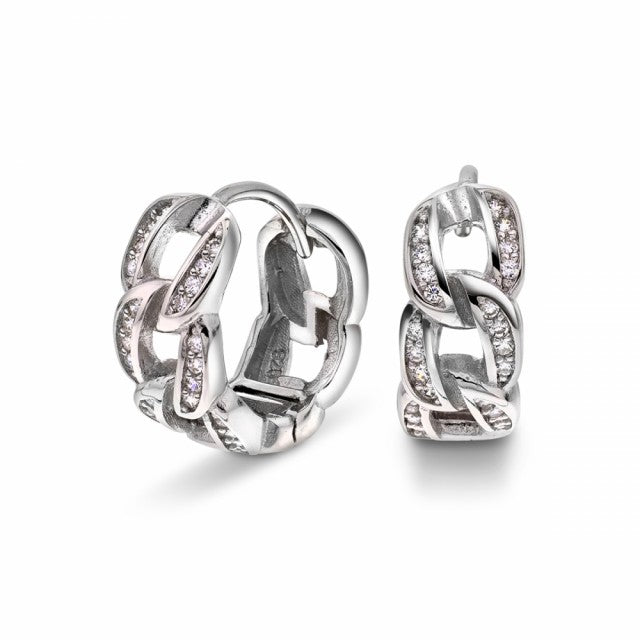 Øredobber i sølv med zirkonia