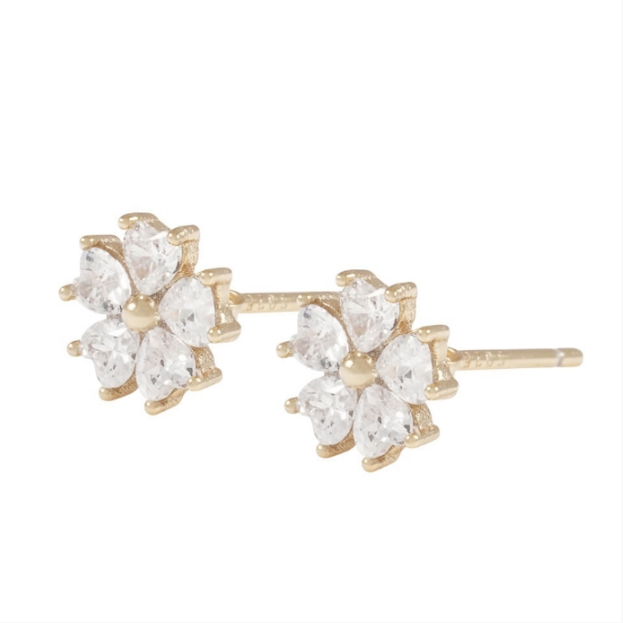 NISI FLOWER FORGYLT ØREDOBBER