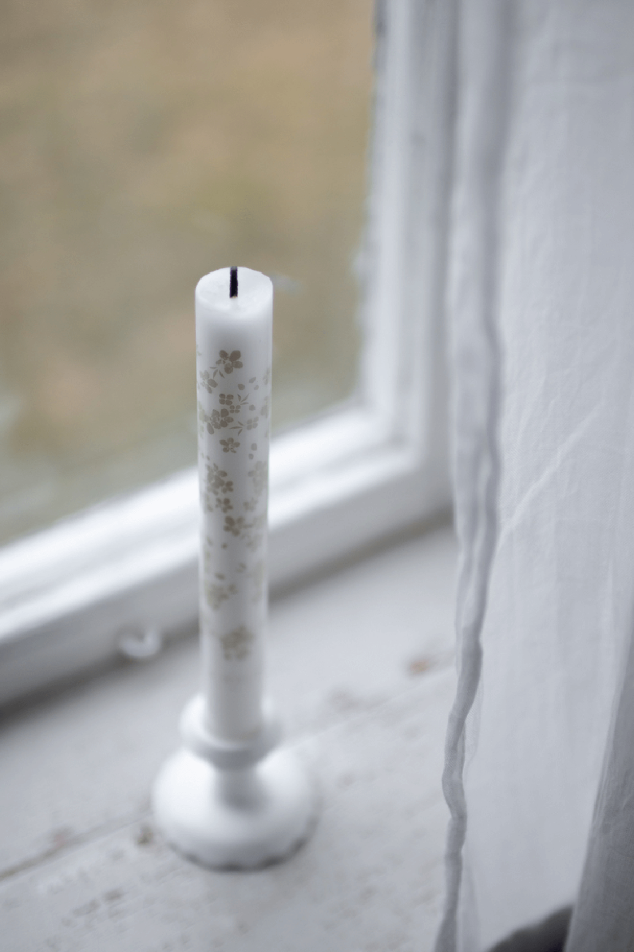 Slåpeblom varmgrå kronelys, 2 pk