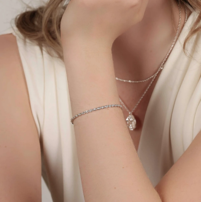 EXIBIT FORSØLVET ARMBÅND