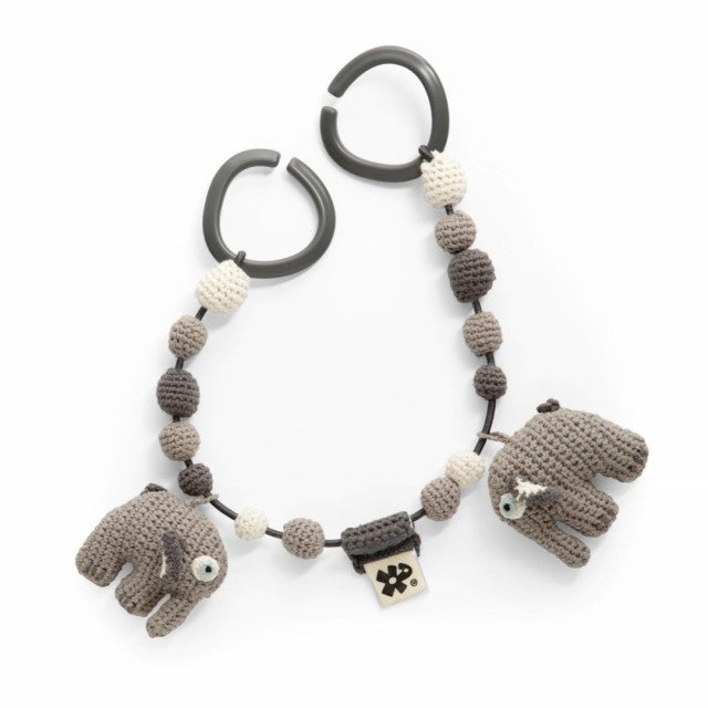 Heklet Barnevognsleke, Elefanten Fanto, Grå