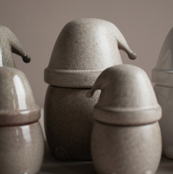 EATING SANTA SMALL, BEIGE