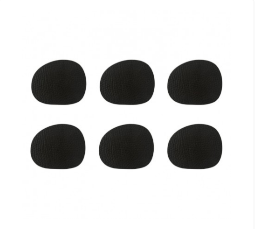 Aida - Raw glassbrikker 6 pk, Svart