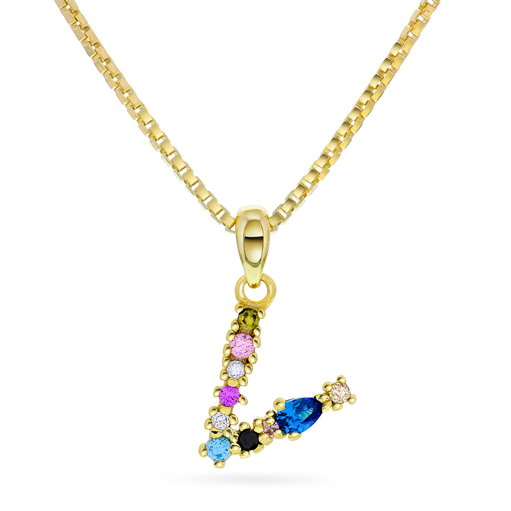 SMYKKE I SØLV MED ZIRKONIA BOKSTAV V