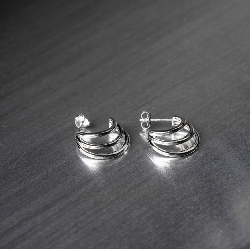 Wrap øredobber i sølv