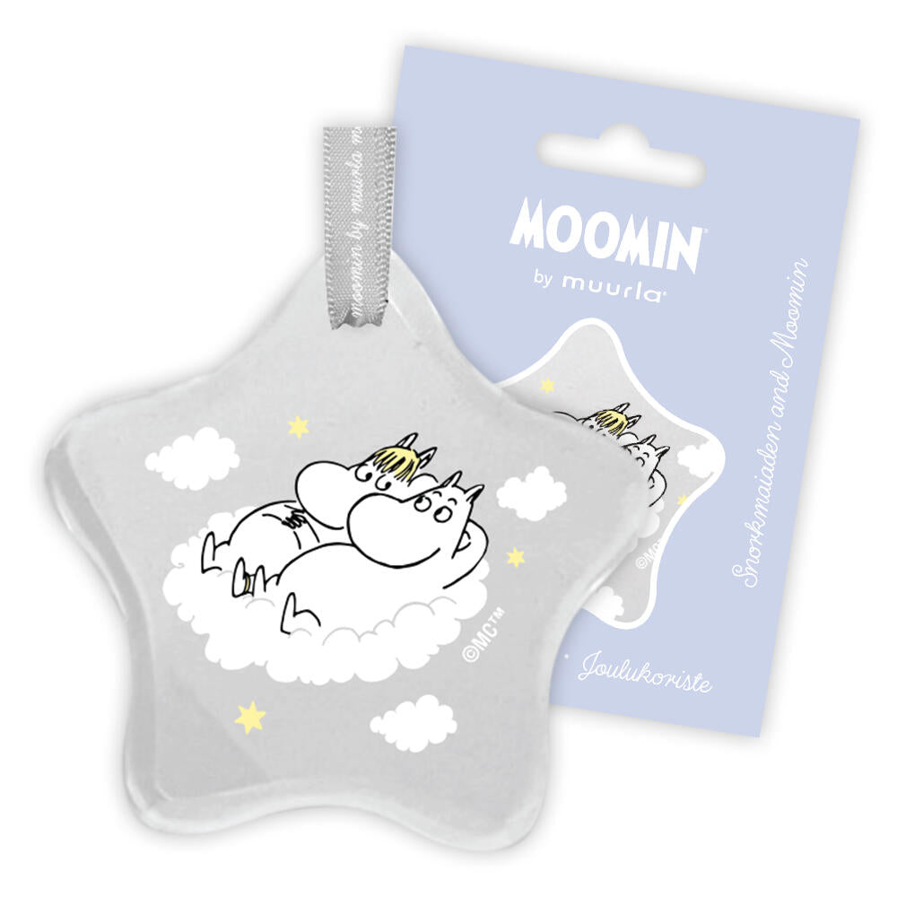 Mummi glassdekor 8 cm, Mummitrollet og snorkfrøken