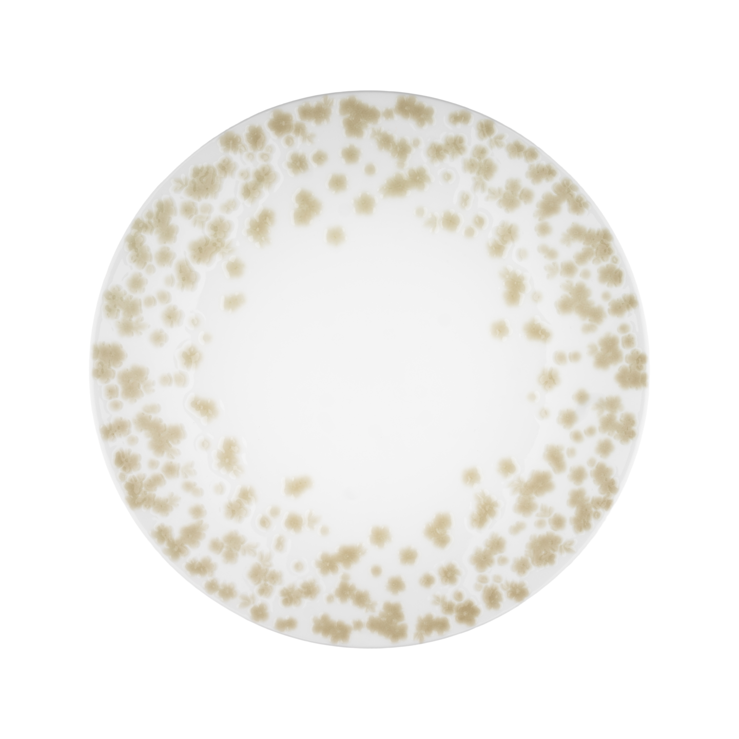 Slåpeblom grønn tallerken, 28 cm