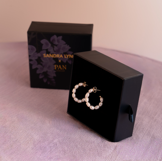 Engledråper øreringer i sølv