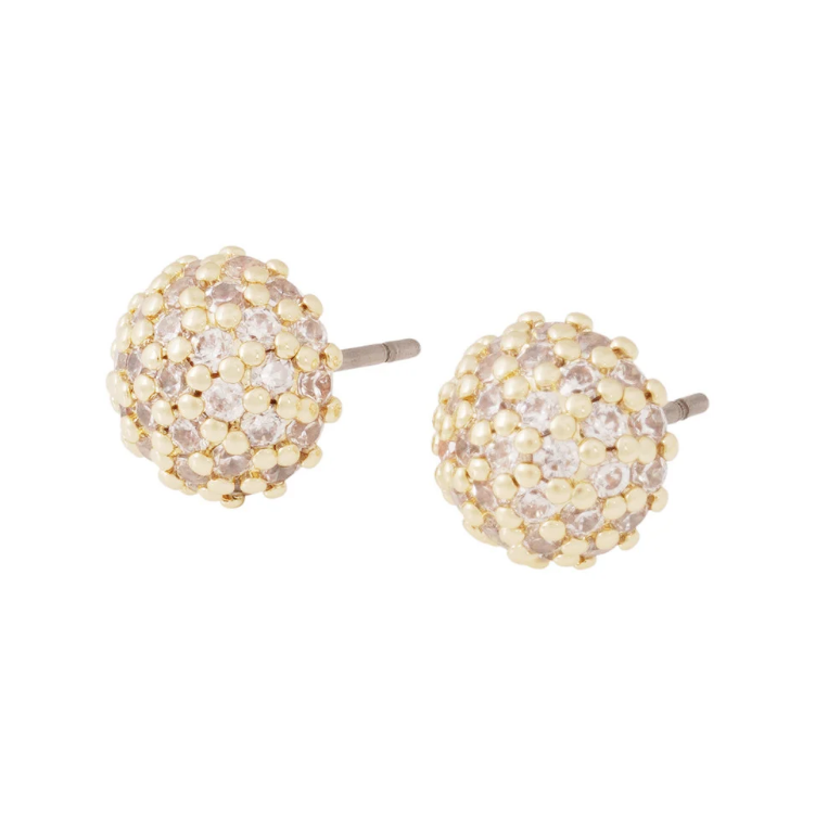 Bennet crystal øredobber, forgylt