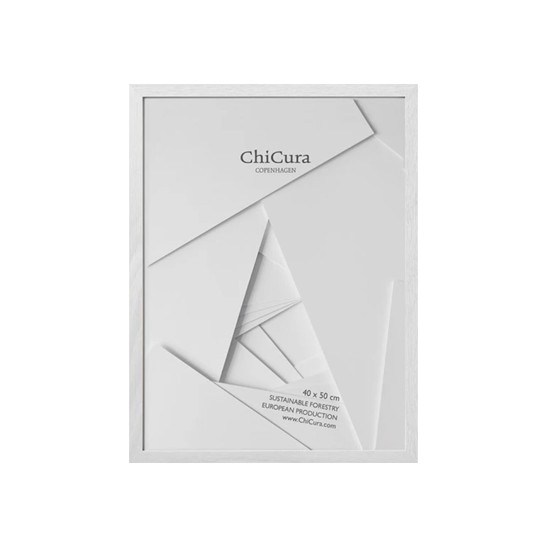 TRERAMME - 40 X 50CM - HVIT - GLASS