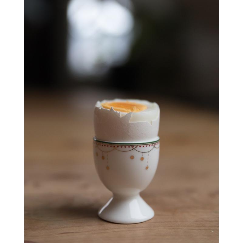 Wik & Walsøe Julemorgen Girlander eggeglass, 2 pk