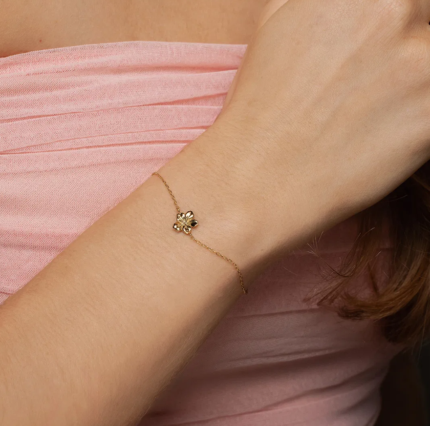 BLOSSOM ARMBÅND I FORGYLT SØLV