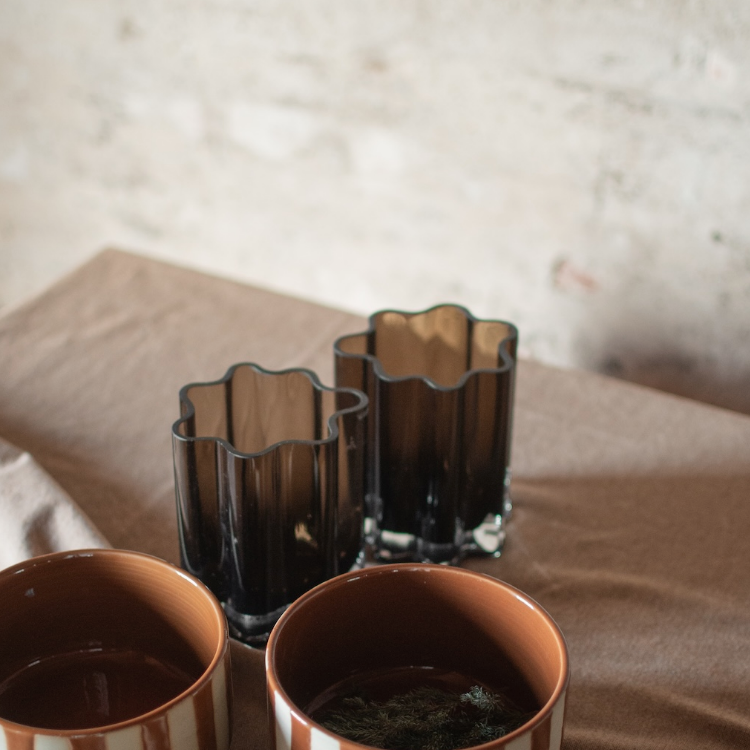 Filter lyslykt i glass, Brown